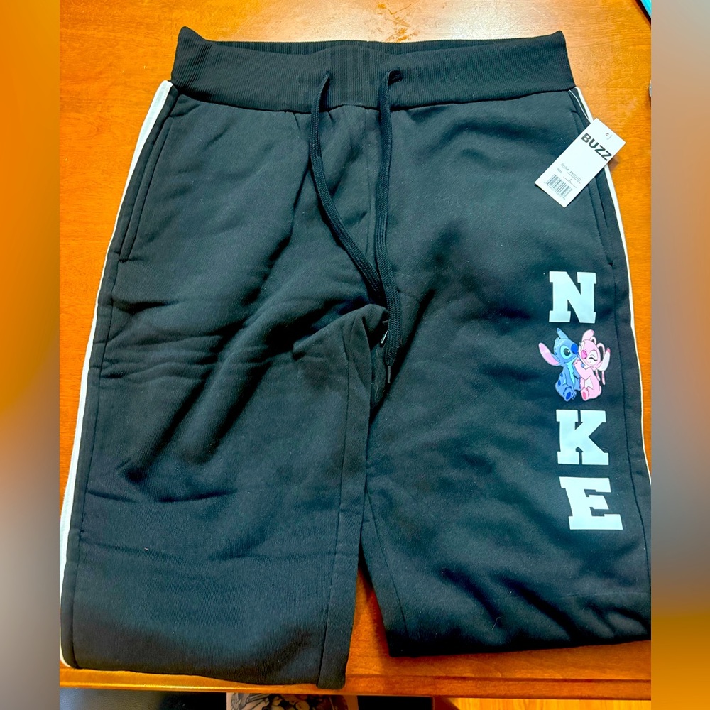 Nike Women's Black Joggers with Character Design